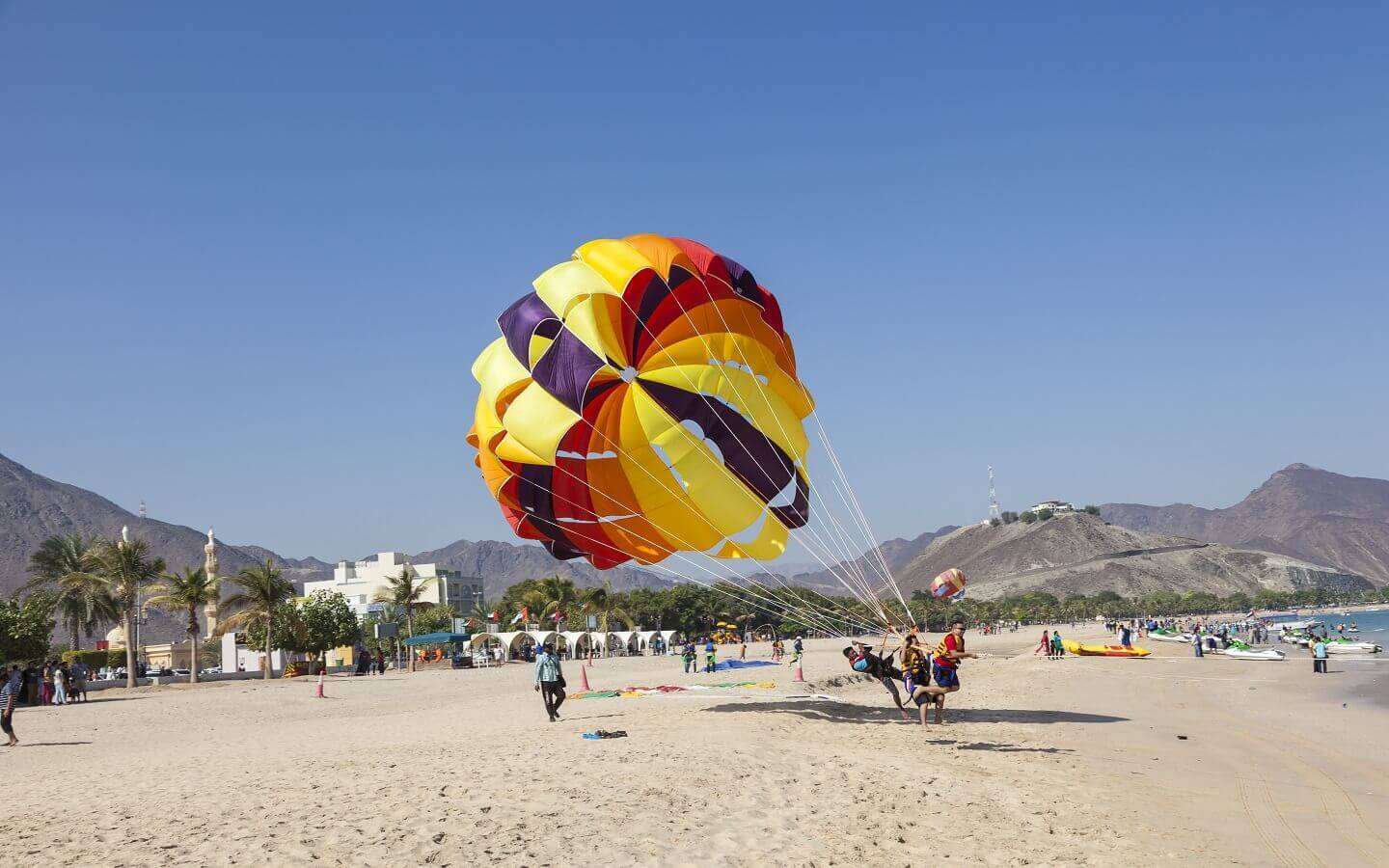 Parasailing in the Gulf of Oman